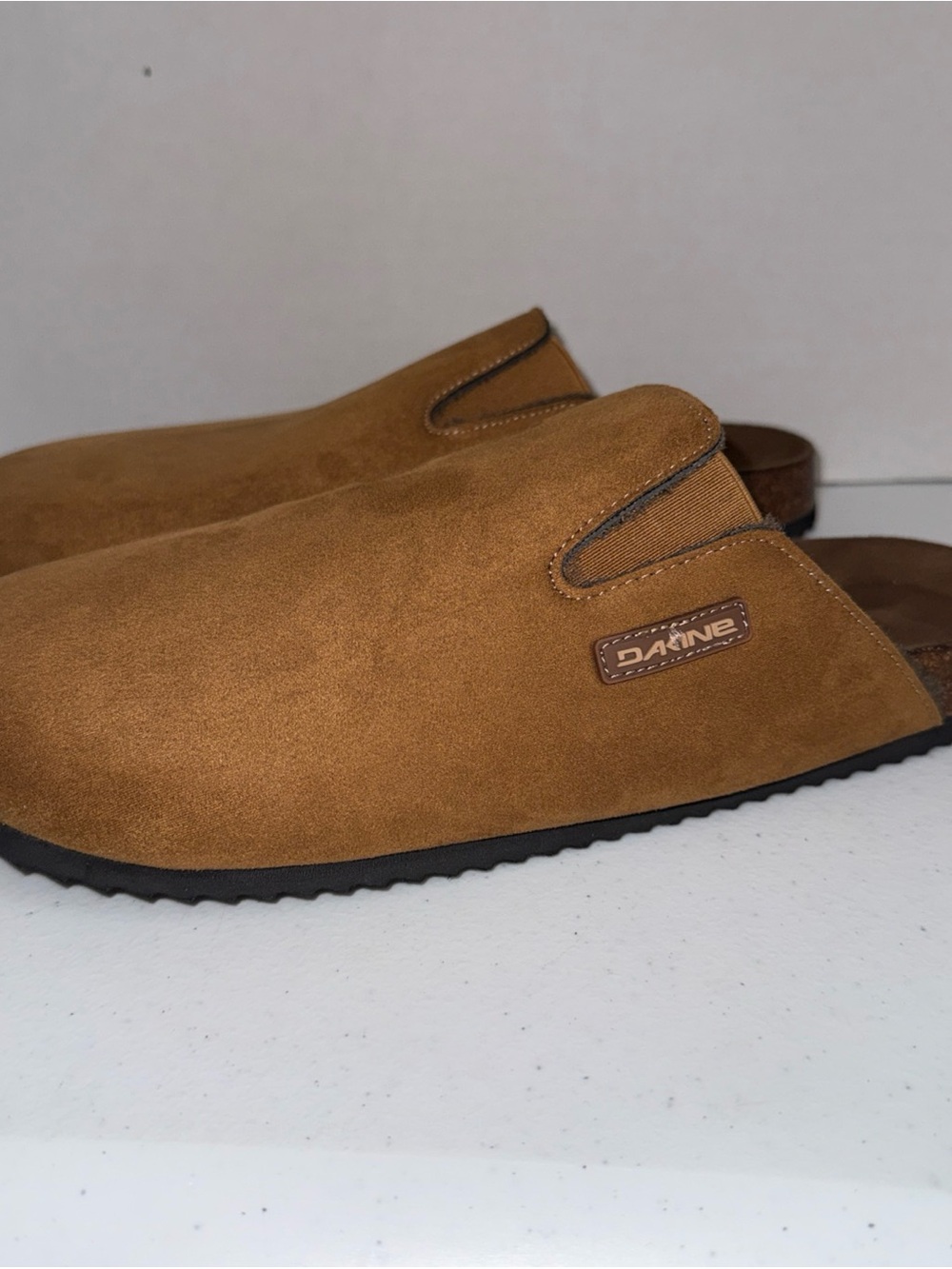 Dakine Mens Suede Slip-On Clog in Brown large 10/11